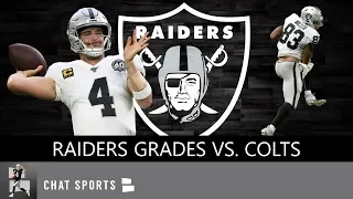 Raiders Grades: Jon Gruden, Derek Carr, Trevor Davis, Erik Harris, Maxx Crosby vs Colts | NFL Week 4