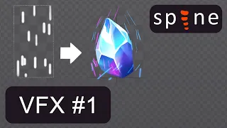 Spine 2D Linked mesh Tutorial: VFX #1 | Shine | Glare | Crystal