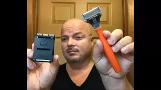 Head Shave w/Harry's Razor & RazoRock