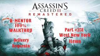 Assassin's Creed III 100% Walkthrough Delivery Request: West New York Items