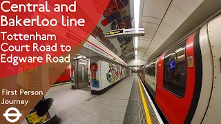 London Underground First Person Journey - Tottenham Court Road to Edgware Road