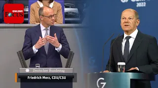 Friedrich Merz attackiert Scholz im Bundestag: „Das ist Zögern, Zaudern und Ängstlichkeit“