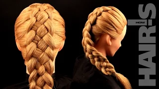 How to do a five-strand French braid hairstyle - video tutorial (How-to) Hair's How