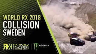 Loeb and Timerzyanov Collide | World Rallycross of Sweden 2018