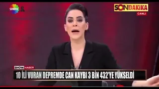 SHOW TV Ana Haber sunucusu Dilara Gönder'in deprem isyanı