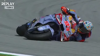 BIG DRAMA!!! Marc Marquez and Martin Crashed in Qualifying MotoGP CatalanGP 2024 #marcmarquez