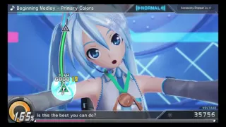 Hatsune Miku Project Diva X - Beginning Medley - Primary Colors - Normal