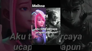 Percakapan Hero Yin Dan Melissa Mobile Legends #shorts