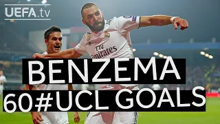 Watch all of KARIM BENZEMA's 60 #UCL goals