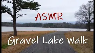 Relaxing CRUNCHY GRAVEL WALK at the Lake—ASMR