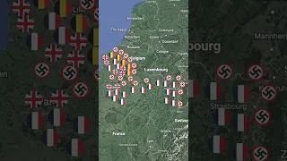 Fall of France WW2 #shorts #animation #map