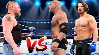 Full Match - Brock Lesnar vs Goldberg Aj Styles | Iron Man Match 2024 | WWE April 22, 2024