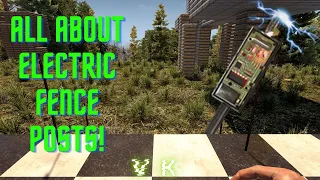 7 Days to Die, How to use electric fence posts