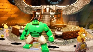 Lego Marvels Avengers Hulk Takes a Selfie w/ Odin's Throne