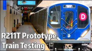 ⁴ᴷ⁶⁰ New R211T Open-Gangway Cars Propulsion Testing on the Brighton Line