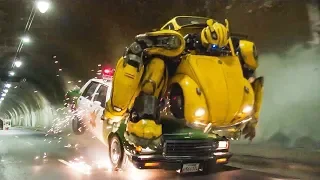 Bumblebee 2018 - Police Chase Scene Movie Clip