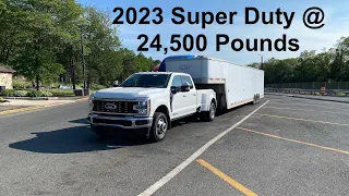2023 F-350 Super Duty loaded to 24,500lb.  First “heavy” towing with this truck.