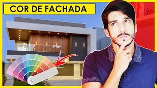 FACHADA DE CASAS E FACHADA DE MURO - COMO ESCOLHER CORES PARA FACHADA DE FORMA SIMPLES