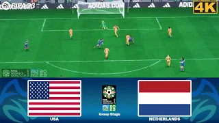 FIFA 23 - USA vs Netherlands - FIFA Women's World Cup 2023 - Group Stage | Next Gen Gameplay PC
