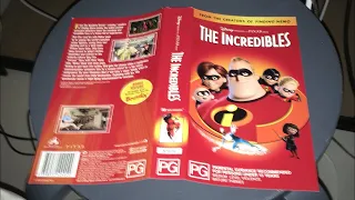 Opening and Closing To "The Incredibles" VHS Australia (2005)