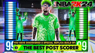 THE BEST POST SCORER BUILD IN NBA 2K24 is A GLITCH IN NBA 2K24… NEW BEST POST SCORER BUILD!