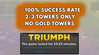 How to Beat/Triumph TDS Halloween Event (100% Success rate, 2-3 Towers only) [ROBLOX]