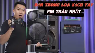 "BÊN TRONG" loa karaoke xách tay "CÔNG SUẤT LỚN" như loa kéo có gì ?