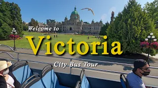 Beautiful Victoria - British Columbia, Canada - City Bus Tour - 4K Video