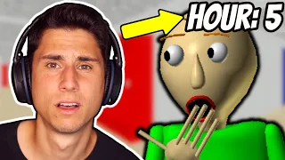 I Played Baldi's Basics For 5 HOURS STRAIGHT!