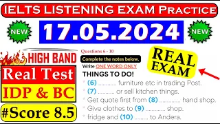 IELTS LISTENING PRACTICE TEST 2024 WITH ANSWERS | 17.05.2024