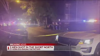 3 men, including two teens, shot in the Short North