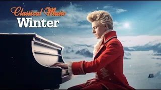 Classical music of winter love, falling snow - Beethoven, Chopin, Tchaikovsky, Bach, Mozart 🎼🎼