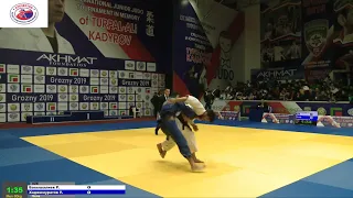 60 kg Бахтышалиев Р Хаджимуратов У 21 09 2019 Т1 Международный турнир памяти Т А З, Кадырова, ГРОЗНЫ