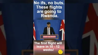 No ifs, no buts. These flights are going to Rwanda. #asylumseekers #Sunak #RWANDA #shorts #uk