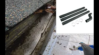 Gutter Cleaning with Blower Tubes