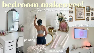 AESTHETIC BEDROOM MAKEOVER🎀🤍 *pinterest inspired*