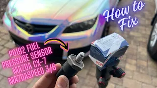 P0192 Fuel Rail Pressure Sensor Replacement Mazdaspeed 3 6 Mazda CX-7 2.3
