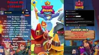 Rush Royale Coop help stream and coop gold farming