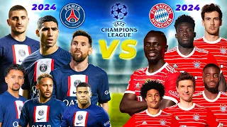 UCL 2024 PSG vs 2024 Bayern Munich 😲🔥 (Messi, Mane, Neymar, Mbappe, Müller) 🔥😲 LONG TEAM VS 😲🔥