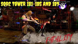 Fatal Sorcerer Tower Battles 181-185 & 189 with WEAK teams and no tower equipment!