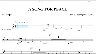 A Song for Peace (James Swearingen) Bb Trumpet Play Along