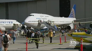 747 RETIRING:  United Airlines holds retirement party for the 747 passenger jet