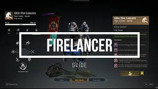 Conqueror's blade - Firelancer guide