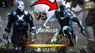 NEW 4k UHD PS5 Black Panther vs Crossbones BOSS FIGHT (Marvel's Avengers War for Wakanda DLC)