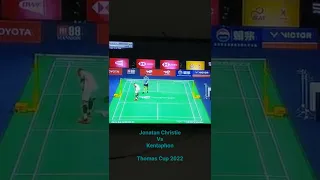 Thomas Cup 2022 Indonesia Vs Thailand _ Jojo vs Kentaphon