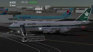 RFS-Real Flight Simulator Boeing 747-200B Saudia New York to Medina Full Takeoff.