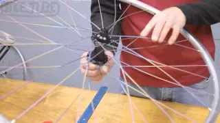 Lacing Non-Drive Side 32 Spoke Rear Wheel | How to Build a Bicycle Wheel