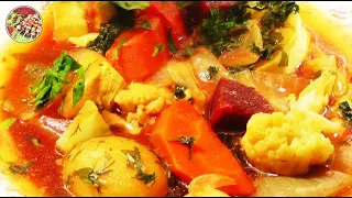 Летнее овощное рагу с куриной грудкой..Просто, очень вкусно, недорого!