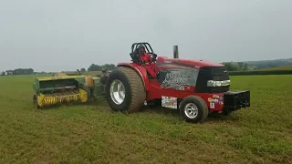 Farming with a Pulling Tractor