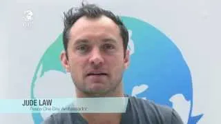 Jude Law introduces Peace One Day's YouTube 24 hour Broadcast